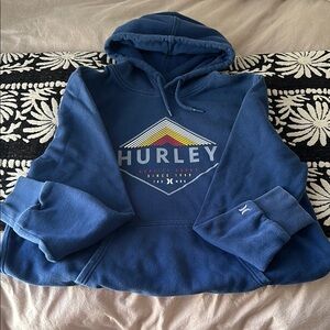 Hurley Blue Hoodie with Logo